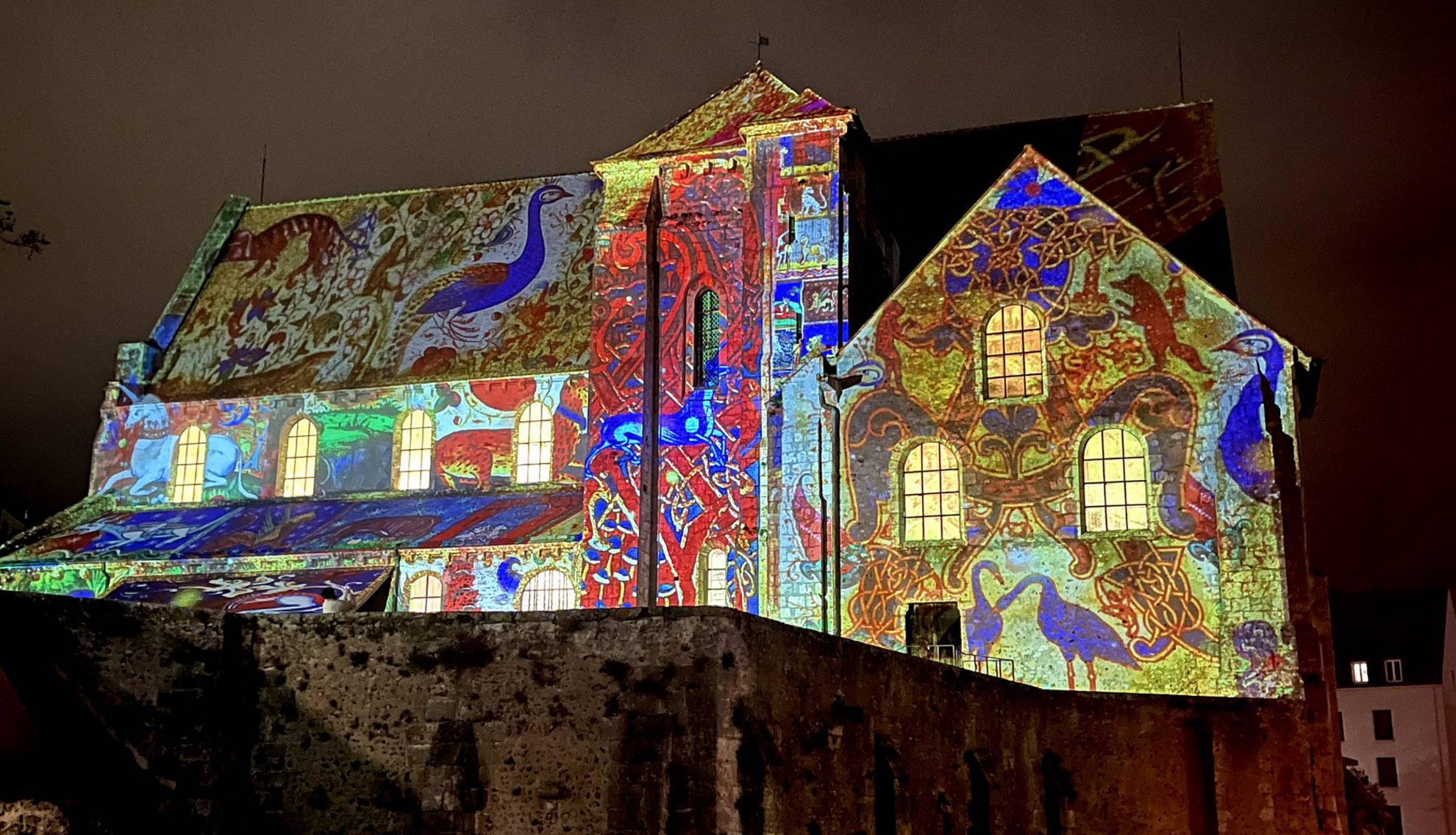 D’herbiers en bestiaires - Collégiale Saint-André - Chartres en lumières D’herbiers en bestiaires - Collégiale Saint-André - Chartres en lumières