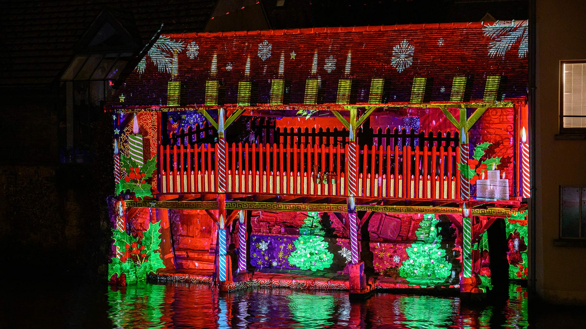 Rivière des lutins - illuminations de Noël - Lavoir Grenouillère